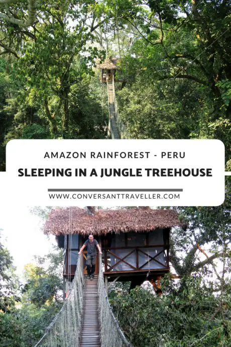 Sleeping in a treehouse in the Amazon Rainforest, Tambopata, Peru - Inkaterra Reserva Amazonica #Inkaterra #Peru #Tambopata #AmazonRainforest #Amazon #treehouse