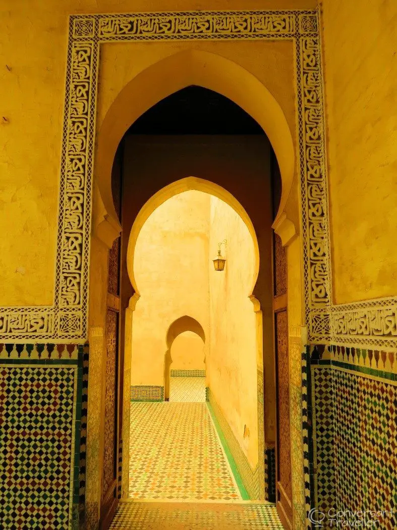 Most instagrammable placecs in Morocco - Moulay Ismail Mausoleum in Meknes