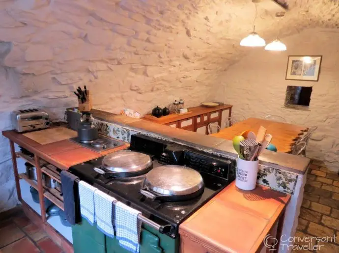 Aikwood Tower kitchen - luxury self catering Scotland - in a peel tower near Selkirk in the Scottish Borders