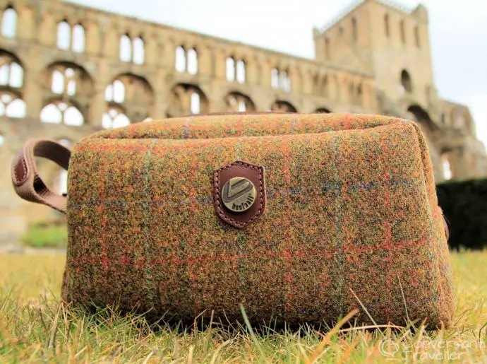 Attavanti - Bonfanti Harris Tweed Italian Leather Wash Bag