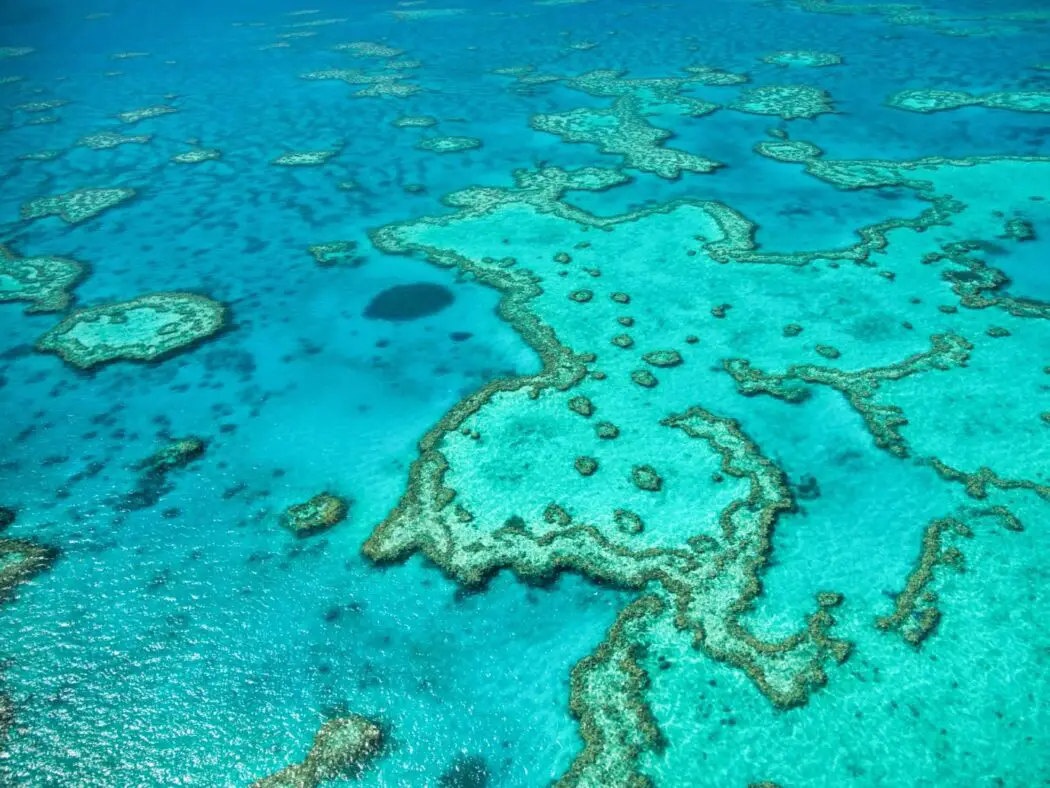 Great Barrier Reef aerial view