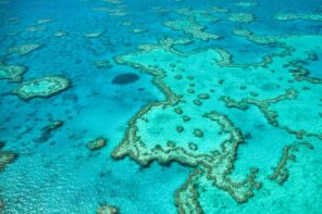 Great Barrier Reef aerial view