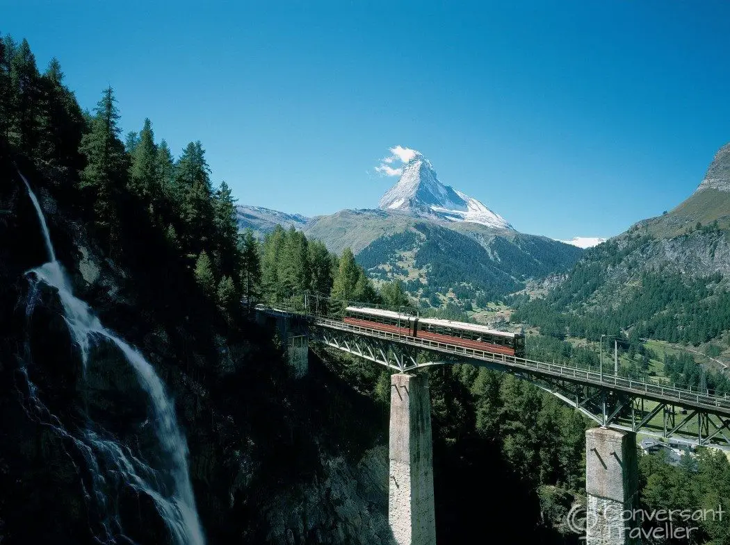 The Matterhorn, train journeys in Switzerland