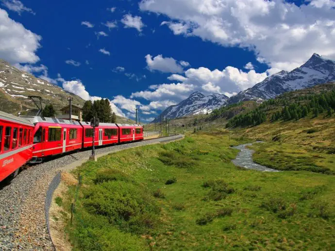 Glacier Express train, Switzerland