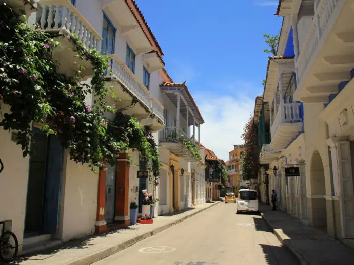 Bougainvillea in the streets - Things to do in Cartagena de Indias Colombia