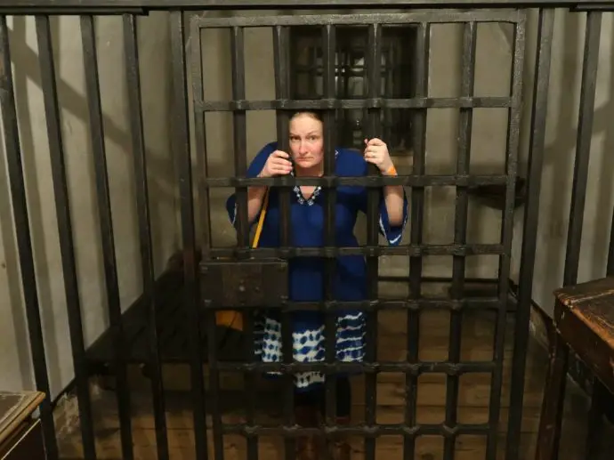 A prison cell at York Castle Museum