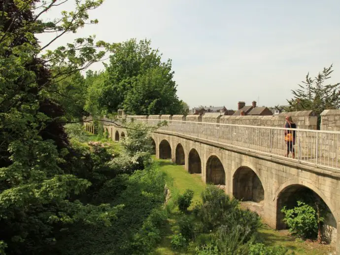 Walking along York City Walls - luxury weekend in York