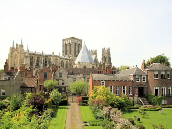 View of York Minster from the City Walls of York - luxury weekend in York