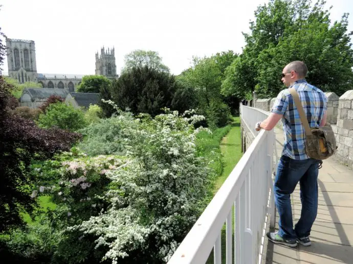 Walking around the York Walls