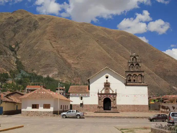 The church in Huaro - on a day trip to Tipon and Pikillacta from Cusco)