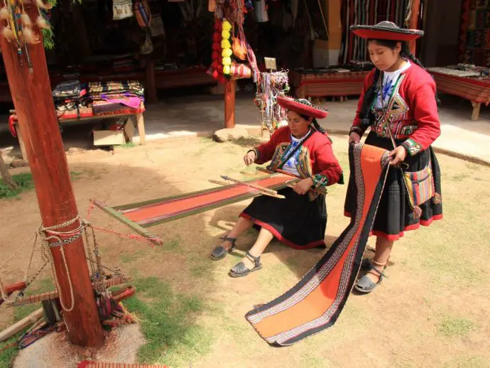 Weaving co-operative in Chinchero, near Cusco