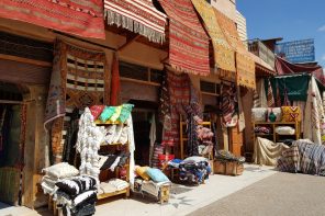Carpet shop on Places des Epices in Marrakech