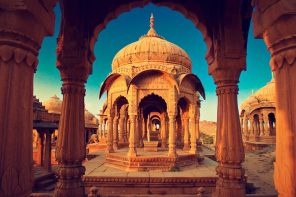 Bada Bagh Cenotaph in Jaisalmer India