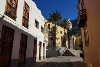 Colonial streets in Garachico in Tenerife