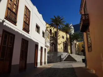 Colonial streets in Garachico in Tenerife
