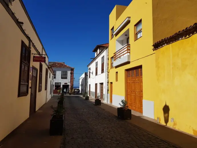Colourful streets in Garachico in Tenerife
