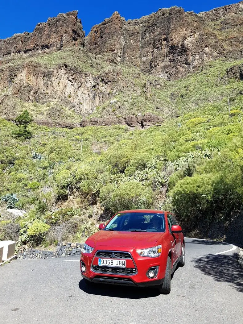 Driving in Tenerife - the road to Masca