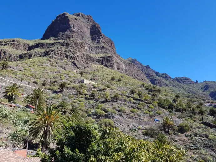 Looking back from Masca in Tenerife