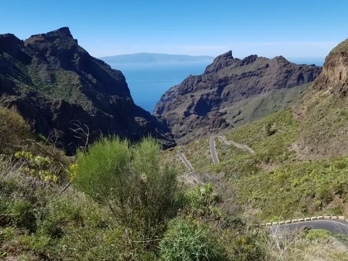 The winding roads of Masca on Tenerife