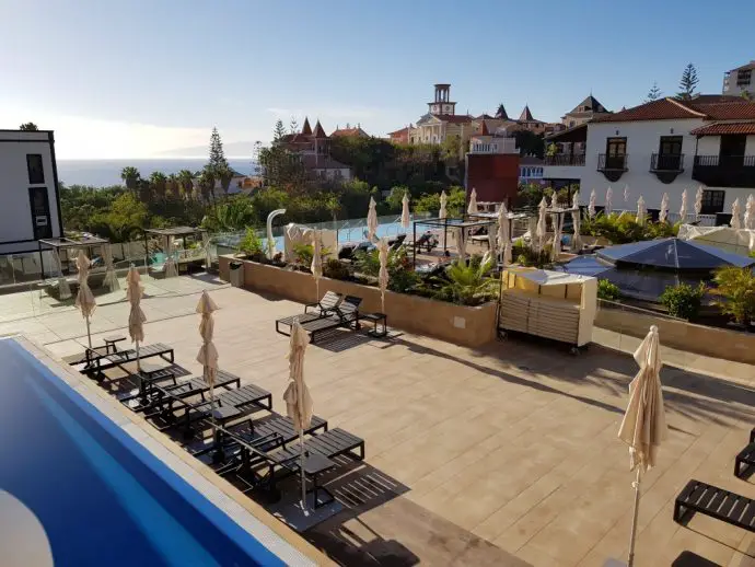 View from our suite at Hotel Gran Tacande in Tenerife