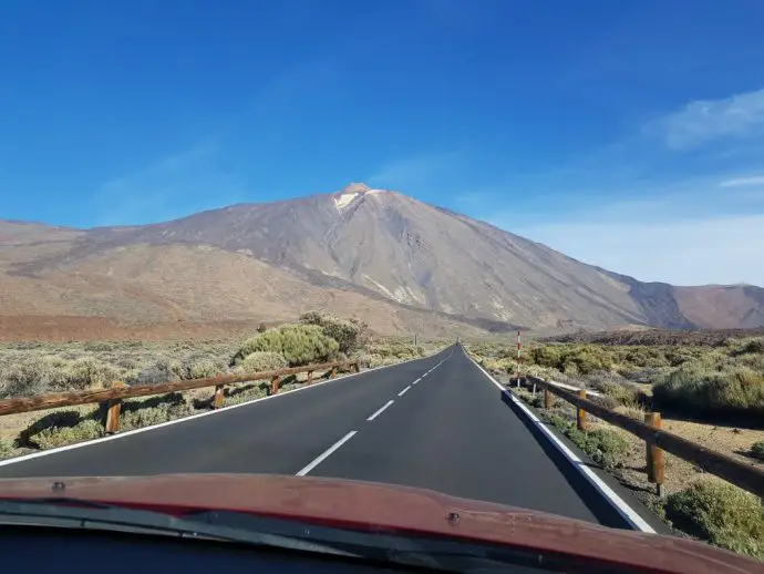 View of the volcano in Teide National Park