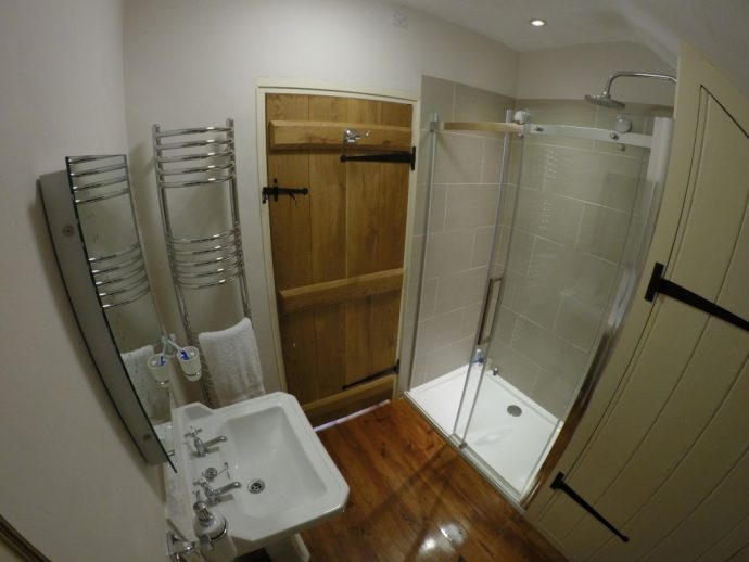 Bathroom at Pitt Farm Cottage in Exmoor