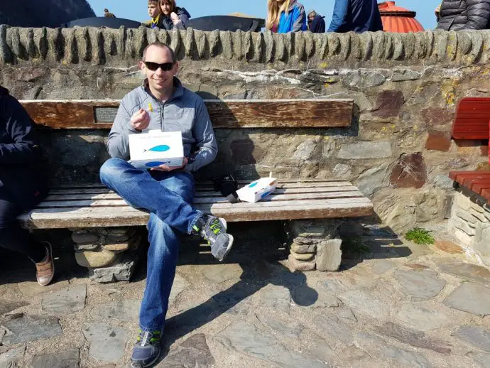 Fish and chips from the Esplanade Fish Bar in Lynmouth