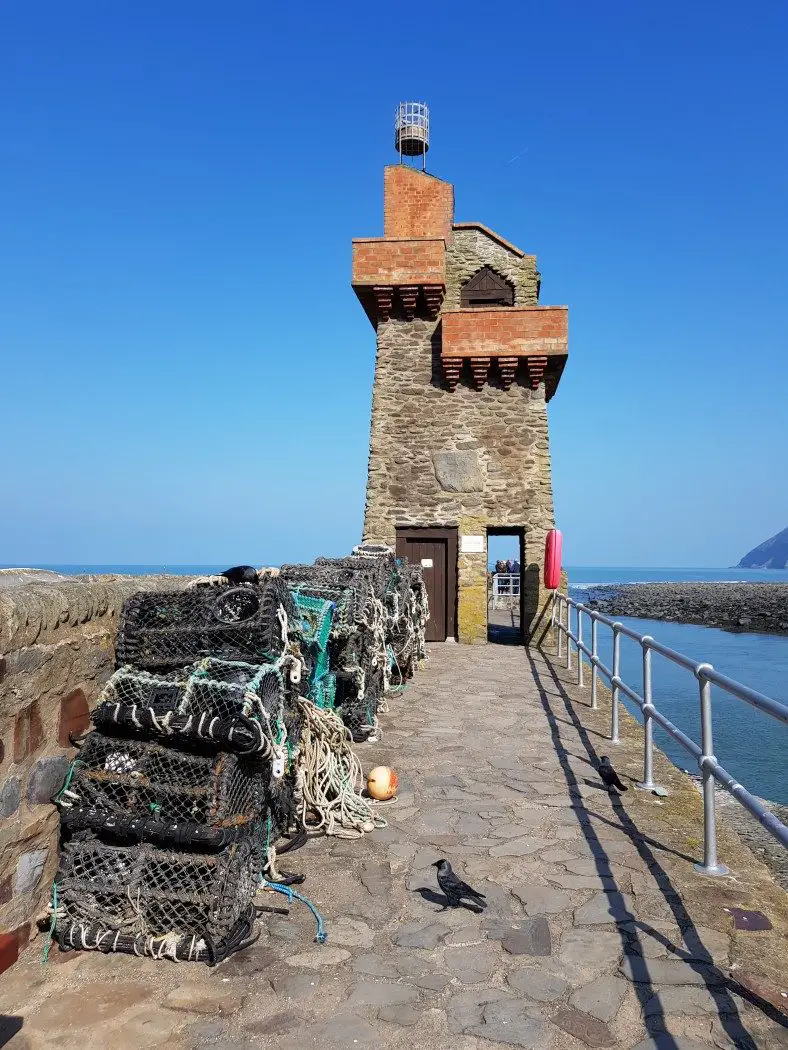 Harbour wall in Lynmouth