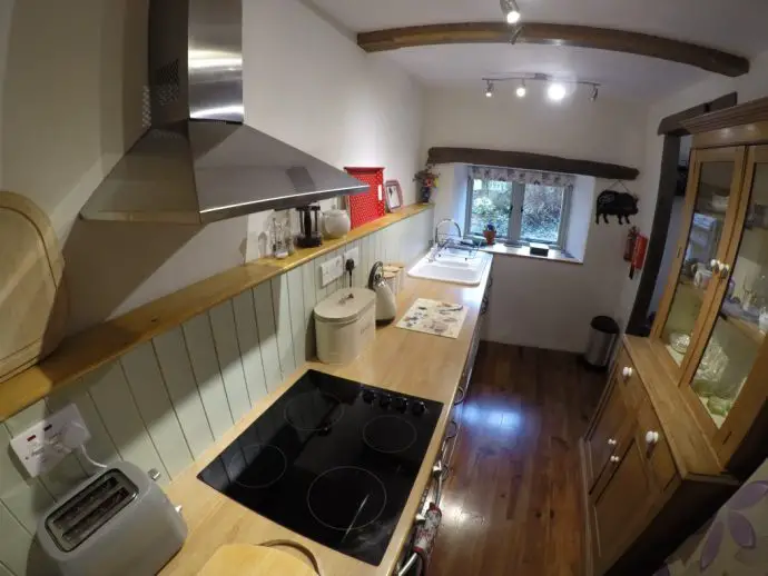 Kitchen at Pitt Farm Cottage in Exmoor