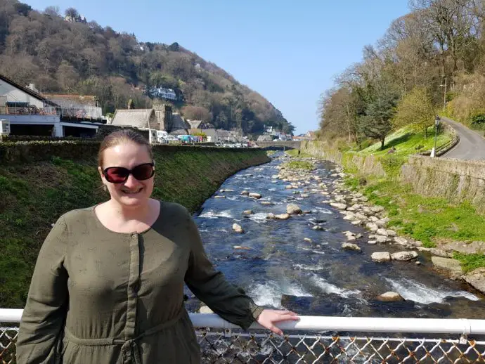 Flood defences in Lynmouth