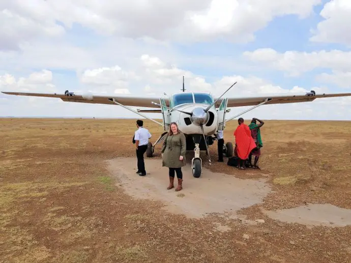 Ol Seki Airstrip in the Naboisho Conservancy
