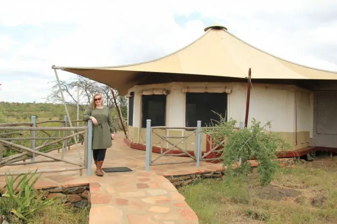 Our luxury tent at Ol Seki on our Kenya safari holiday