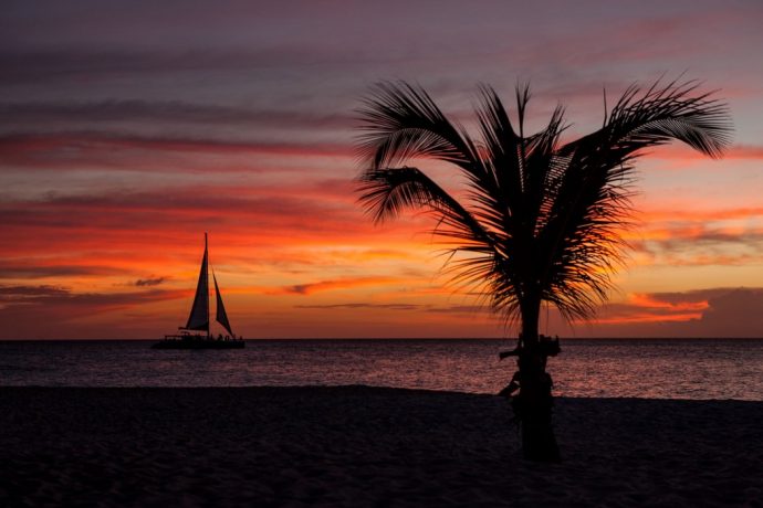 Sailing into the Sunset on Aruba