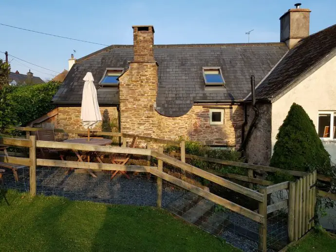 The cottage is attached to Pitt Farm near Exmoor