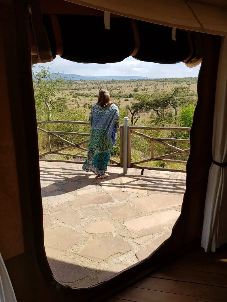 View from our tent at Ol Seki safari camp in Kenya