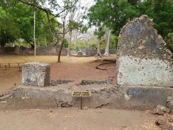 Dated Tomb at Gede Ruins