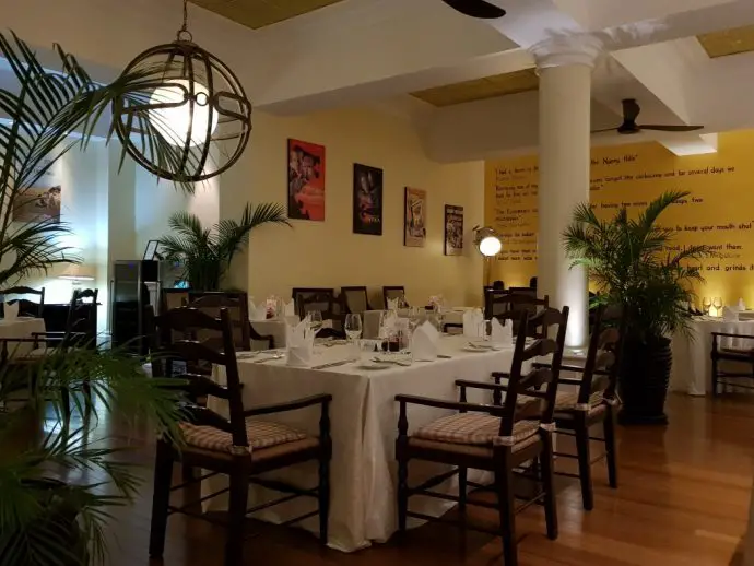 Dining room at Hemingways Nairobi luxury boutique hotel