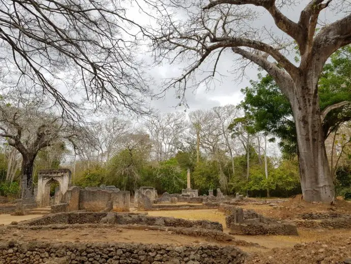 The ruins at Gede near Malindi in Kenya