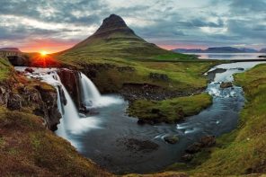 Waterfall in Iceland