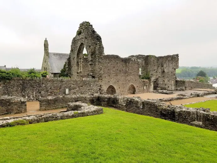 Crumbling abbey ruin