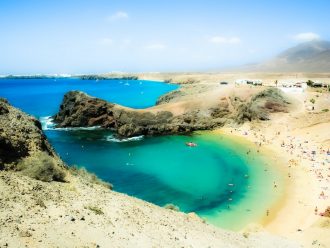 Playa Papagayo on Lanzarote