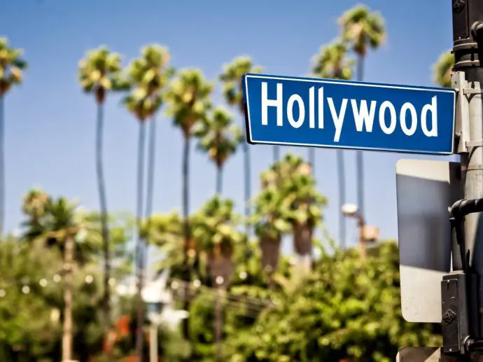 Hollywood road sign