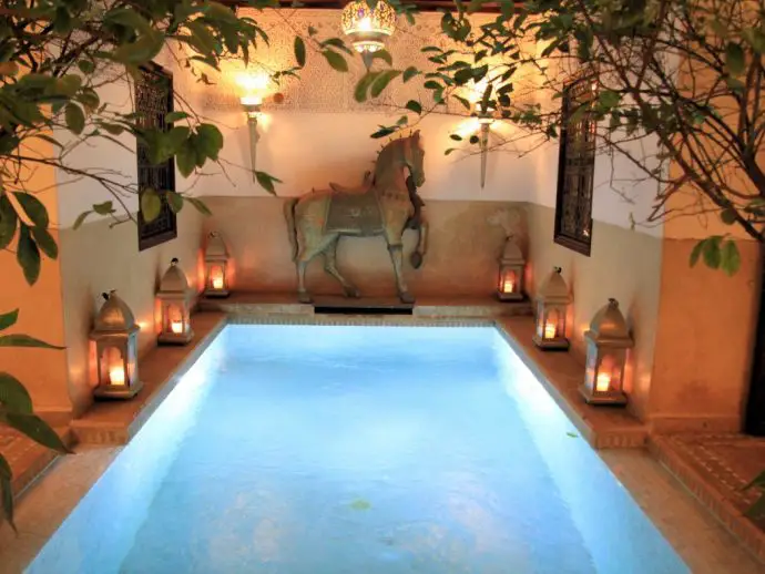 Plunge pool at Riad Assakina