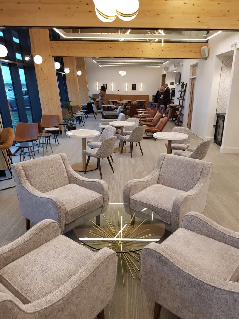 Chairs in an airport lounge