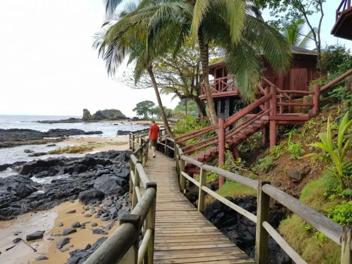 Sea view bungalow at Bom Bom Principe resort