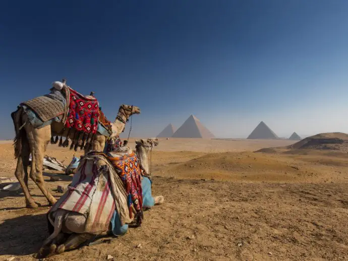 Pyramids of Giza in Egypt