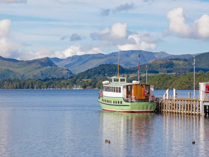 The steamer on Ullswater