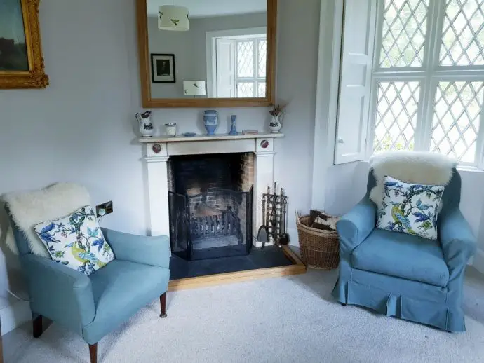 Fireplace in East Gatehouse Lodge, Monzie, Crieff