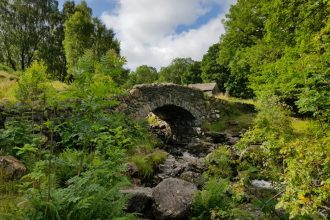Ashness Bridge near Derwentwater in the Lake District
