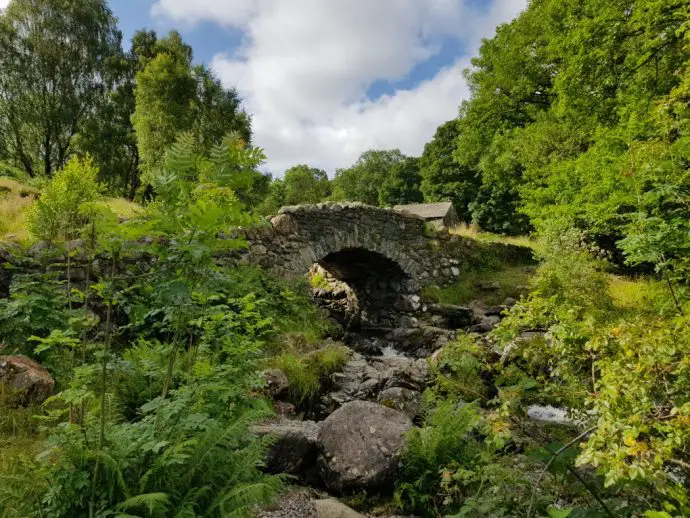 Ashness Bridge near Derwentwater in the Lake District